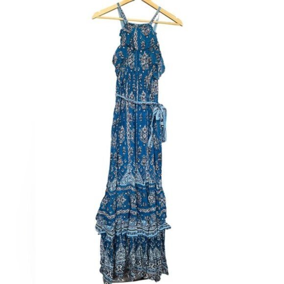 NWT Anthropologie Sasha Ruffle Maxi Dress Women‎ Size XS - Picture 4 of 8